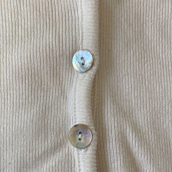 Cream cardigan sweater - Picture 3 of 4